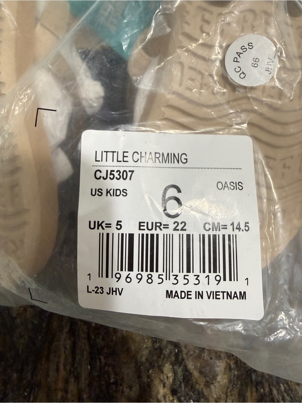 NWT Reef Little Charming Toddler Flip Flops Size 6 Tan Beach Sandals Summer Shoe - Picture 10 of 11